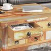 vidaXL Coffee Table Multicolored Reclaimed wood, MDF Medium Storage