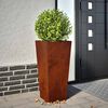 vidaXL Garden Planter Set of 2 Brown Weathering Steel Heavy Duty