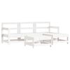vidaXL Garden Lounge Set White, Anthracite