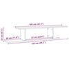 vidaXL Wall-mounted TV Shelf Old wood Engineered wood Medium
