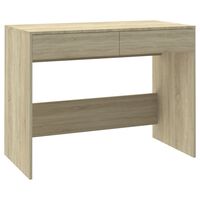 vidaXL Desk Sonoma Oak 39.8"x19.7"x30.1" Engineered Wood