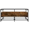 vidaXL Coffee Table Smoked Oak Engineered wood, steel, glass