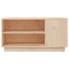 vidaXL TV Cabinet Natural Wood Solid Pine Wood Compact TV Cabinet