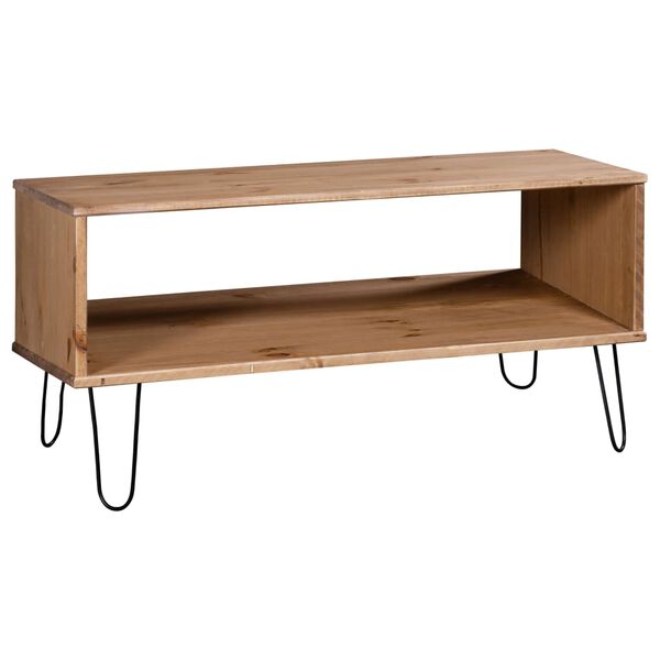 vidaXL Coffee Table Natural Solid Pine Wood Medium Coffee Table