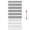 vidaXL Zebra Blind 31.5"x59.1" Gray