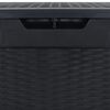 vidaXL Patio Storage Box Anthracite 46.9x18.9x23.6" Polypropylene