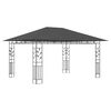 vidaXL Gazebo with Mosquito Net 13.1'x9.8'x9' Anthracite 0.6 oz/ft²