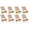 vidaXL Garden Chair Set of 8 Taupe