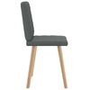 vidaXL Dining Chair Set of 2 Dark Grey