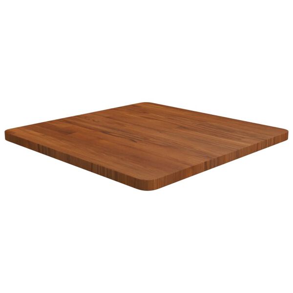 vidaXL Square Table Top Dark Brown 23.6"x23.6"x1" Treated Solid Wood Oak