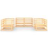 vidaXL Garden Lounge Set Brown Solid pinewood Medium Modular