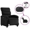 vidaXL Electric Recliner Chair Black Faux leather, Metal, Plywood Standard