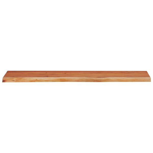 vidaXL Wall Shelf Natural Solid Acacia Wood 43.3 x 11.8 x 1.5 in Durable
