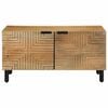 vidaXL Coffee Table Brown Solid mango wood, engineered wood, metal Medium