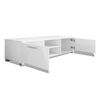 vidaXL TV Stand High-gloss white Engineered wood, MDF 47.2x15.9x13.8 in