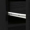 vidaXL Highboard Black Oak Engineered wood Highboard Rectangular