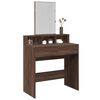 vidaXL Dressing Table Brown Oak Engineered Wood Medium Dressing Table