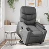 vidaXL Stand Up Massage Recliner Chair Grey