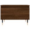 vidaXL Coffee Table Set of 2 Brown oak Engineered wood, metal Medium