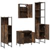 vidaXL Bathroom Furniture Set Smoked oak