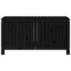 vidaXL Garden Storage Box Black Solid pine wood Medium