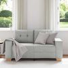 vidaXL Sofa Cloud Grey 62.99 x 30.31 x 32.28 in Fabric