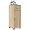 vidaXL Bathroom Cabinet with Door Sonoma Oak 11.81 x 13.78 x 31.50 in