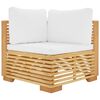 vidaXL Garden Lounge Set Cream white