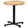 vidaXL Bistro Table Natural Mango Wood and Black