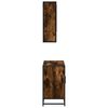 vidaXL Bathroom Furniture Set Smoked Oak Engineered wood, metal Large