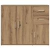vidaXL Sideboard Artisan oak Engineered wood, iron Medium Sideboard