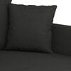 vidaXL Sofa Set Black Fabric (100% polyester), metal, textilene, plywood
