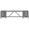 vidaXL Garden Bench Grey Solid acacia wood 59 in Planters Garden Bench