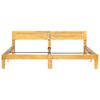 vidaXL Bed Frame Natural Mango Wood Solid Mango Wood 79 in Durable