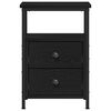 vidaXL Bedside Cabinets 2 pcs Black Oak 13.4"x 14"x 19.7" Engineered Wood