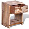 vidaXL Cabinet Various shades of teak Reclaimed teak wood Storage