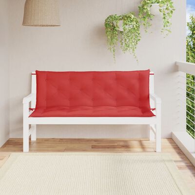 vidaXL Garden Bench Cushions 2 pcs Red 59.1"x19.7"x2.8" Oxford Fabric
