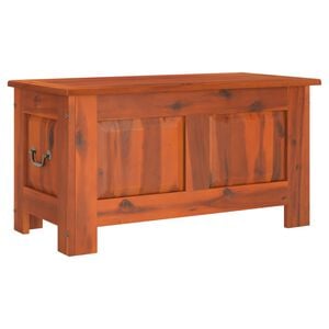 vidaXL Storage Chest Brown Solid acacia wood, engineered wood