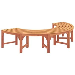vidaXL Tree Bench Natural 160 x 80 x 45cm Solid Eucalyptus Wood