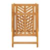 vidaXL Reclining Garden Chair Set of 3 Natural wood Solid acacia wood