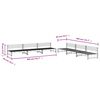 vidaXL Garden Lounge Set White Solid pine wood, Plywood Big Modular