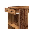 vidaXL Bar Table Old wood Engineered wood Medium Bar Table Rectangular