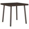 vidaXL Garden Coffee Table Brown Poly Rattan 15.7x15.7x14.6 in Durable