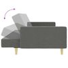 vidaXL Sofa Bed Dark Grey Fabric (100% polyester), wood, plastic 2-Seater