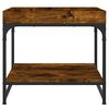 vidaXL Coffee Table Smoked Oak Engineered Wood and Iron Medium