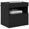 vidaXL TV Wall Cabinets 2 pcs Black Oak 15.75 x 11.81 x 15.75 in
