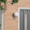 vidaXL Outdoor Wall Light Silver 28 x 25 x 38 cm Stainless steel