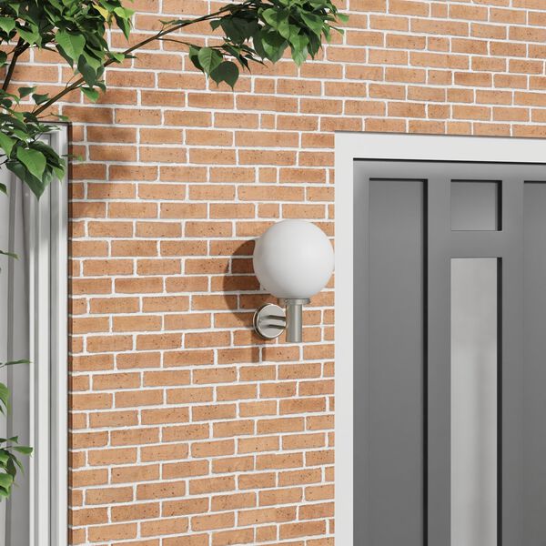 vidaXL Outdoor Wall Light Silver 28 x 25 x 38 cm Stainless steel