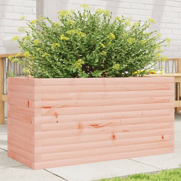 vidaXL Garden Planter Natural Wood Solid Douglas Wood Medium Durable