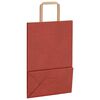 vidaXL Paper Bags 250 pcs with Handles Red 21x11x31 cm